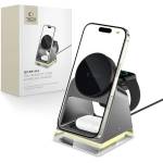 Tech-Protect Магнитна безжична докинг станция 3 в 1 - Tech-Protect QI15W-A43 - Черна (5906302380183)