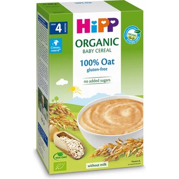 Image 1 of HiPP Био Безмлечна инстантна каша Овес 200 гр. - 4+ месеца