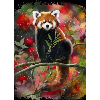 Alipson Puzzle - Puzzle Red Panda Sits On A Branch - 1 000 piese