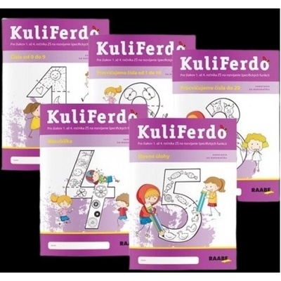 Kuliferdo - Vývinové poruchy učenia - Číselká balík - Barbora Kováčová; Michaela Hanáková
