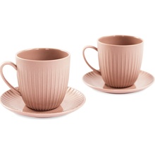 WD Lifestyle Porcelánový set 2 šálků na espresso růžová 110 ml