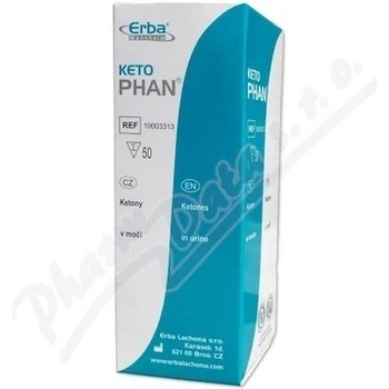 Ketophan diagnostické prúžky na moč 1x50 ks