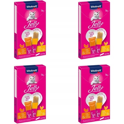 Vitakraft Jelly Lovers kuře a krůta 6x15 g / balení 4 ks