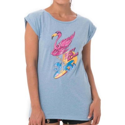 69SLAM Dámske tričko VACAY GO! BLUE MELANGE ELISA