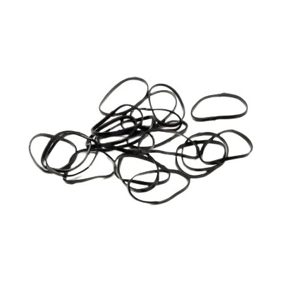 IZA Gumičky silikónové - priemer 1,5 cm - 300 ks - čierne R5/B/300
