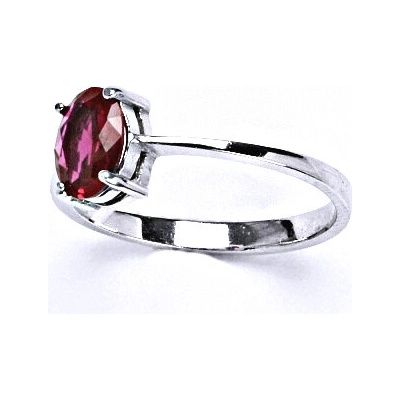 Čištín Zlatý prsten,zirkon rubín bílé i žluté zlato T 1245