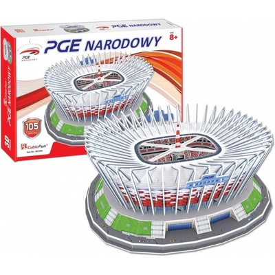CubicFun 3D puzzle Národní stadion ve Varšavě 105 ks