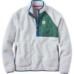 Passenger Мъжки поларен пуловер Passenger Offgrid 1/2 Zip Recycled Sherpa Fleece Fleece jumper - Grey Marl 2 (005-7307-0412)