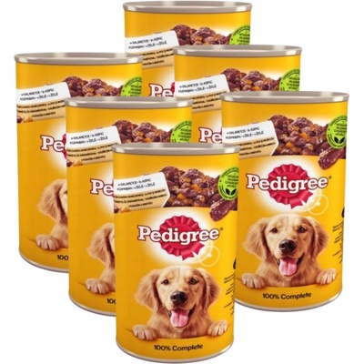 Pedigree Adult pre dospelé psy, s kuracím mäsom v želé 6 x 1200 g