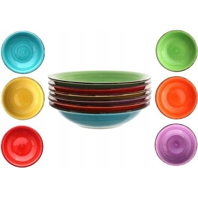 Hluboký talíř MPLCo Rainbow, 21 cm, kamenina