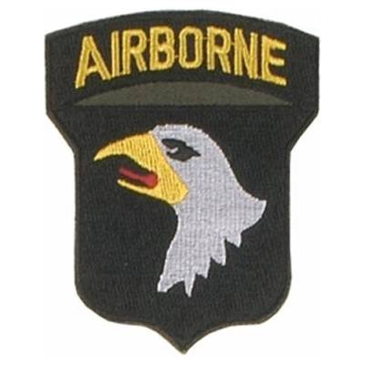 Nášivka Anton US 101. LL-DIVISION AIRBORNE - čierna-žltá
