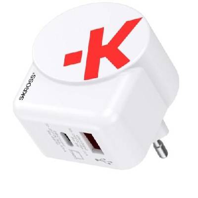 Адаптер-зарядно SKROSS Euro USB Charger AC45PD, USB-A, USB-C (SKROSS-1302424)