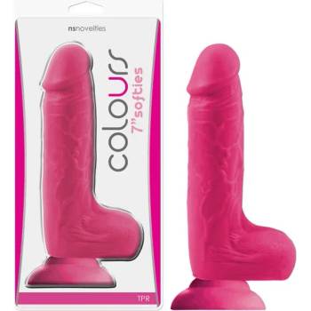 Image 1 of Пенис дилдо за естествена наслада, цветна мекота, 20, 3см. - Colours Softies (NSTOYS0461)