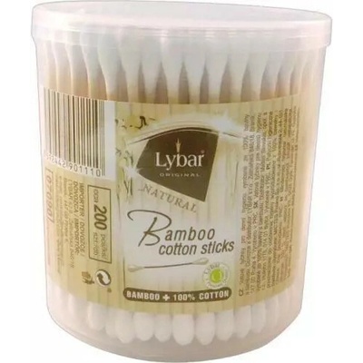 Lybar Natural Bamboo vatové tyčinky 200 ks