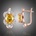 Éternelle Swarovski Elements Phoebe E-KZCE314 Žlutá
