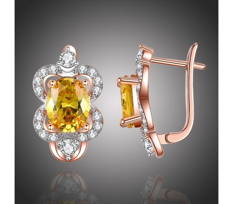 Éternelle Swarovski Elements Phoebe E-KZCE314 Žlutá