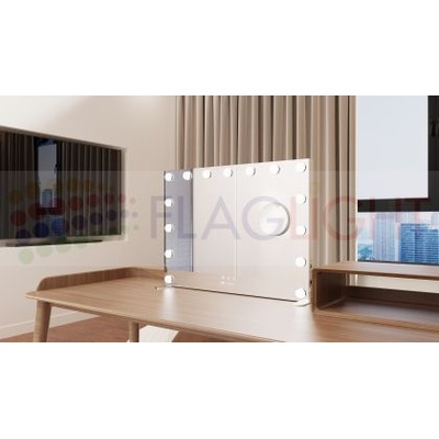 Настолно Козметично Огледало ХОЛИВУД с led осветление 580 х 450 х 120 (1451 zma02)