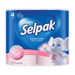  Тоалетна хартия Selpak ароматизирана 3пл. 4бр