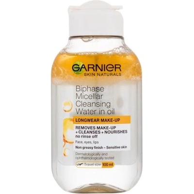 Garnier Skin Naturals Two-Phase Micellar Water All In One 100 ml почистваща и успокояваща мицеларна вода за жени