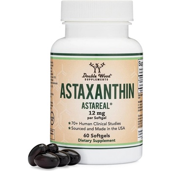 Double Wood Supplements Астаксантин 12 mg 60 софтгел капсули | Double Wood (3WIT DW)