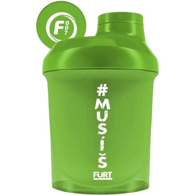 Fitness007 šejkr #musíšfurt 300 ml - zelená