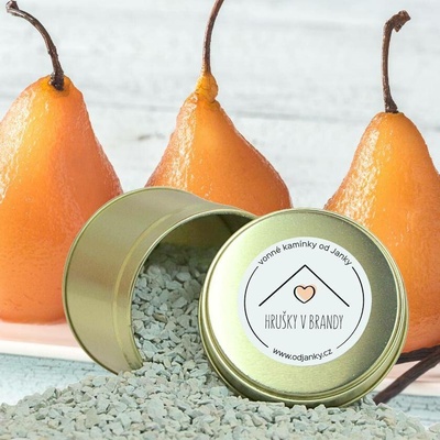 Od Janky vonné kamínky Hrušky v brandy 240 g v plechové dóze – Hledejceny.cz