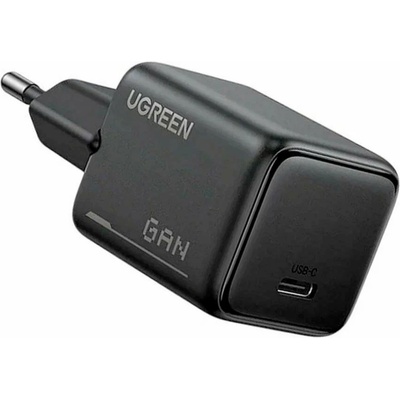 UGREEN Захранване за ел. мрежа с USB-C изход с технология за бързо зареждане - Ugreen GaN Fast Wall Charger 25W (черен) (X517 (65736))