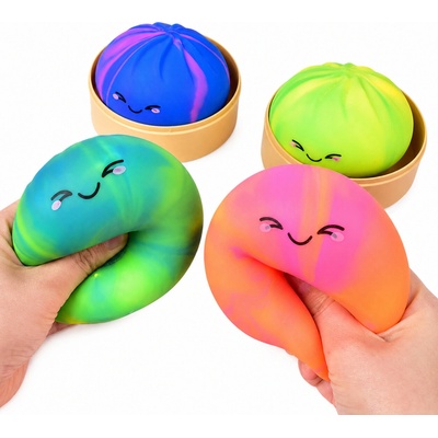 Antistresový mačkací knedlíček Squishy Dumpling rainbow – Sleviste.cz