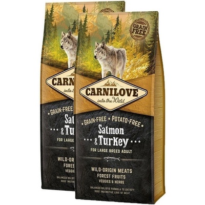 Carnilove Salmon & Turkey for Large Breed Adult Dogs 2 x 12 kg