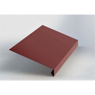 Okapnice klasik r.š.200mm Al hliníkový plech 0.6mm Lakovaný RAL 3009 červená oxid dl.2m