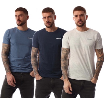 Bench Тениска Bench Bognor 3 Pack T-Shirt - Blue cream