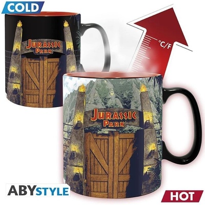 ABYstyle Hrnek Jurký park Brána měnící se 460 ml