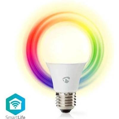 Nedis WIFILRC10E27 SmartLife LED žárovka Wi-Fi E27 806 lm 9 W RGB Warm to Cool White Android IOS, F