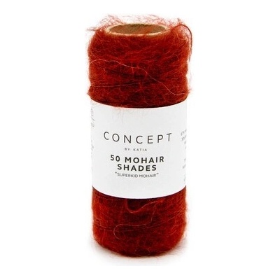 50 MOHAIR SHADES Katia Farby 50 MOHAIR: 50 hnedo bordová
