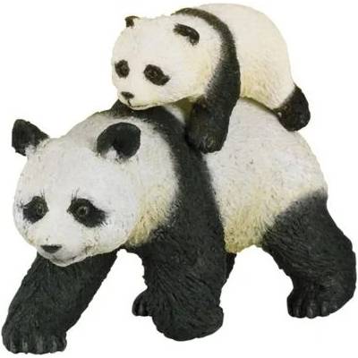 Papo - Фигурка за колекциониране и игра - Панда с бебе панда (50071)