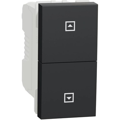 Schneider Electric SE Бутон за щори 1 мод. цвят Антрацит Unica - NU310754SC (NU310754SC)