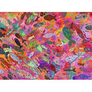 Ravensburger - Puzzle Fish in Fuchsia - 500 piese