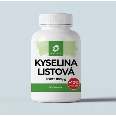 Dr.fleming Kyselina listová forte 800 mg +10% gratis 110 tabliet