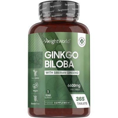 WeightWorld Гинко билоба + Сибирски женшен 365 таблетки | WeightWorld (127292 WW)