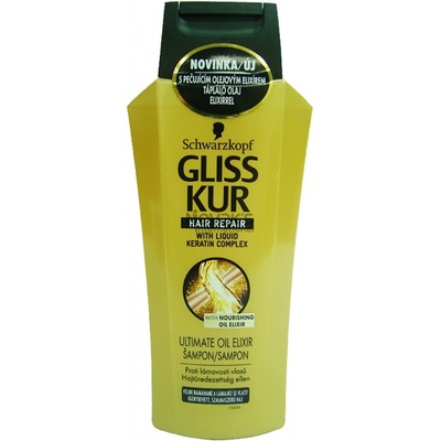 Schwarzkopf Gliss Kur Kur Hair Repair Ultimate Oil Elixir šampón na vlasy 250 ml