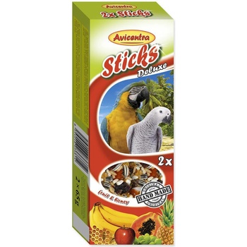 Avicentra Sticks tyčinky ovocné medové pro velké papoušky 110 g