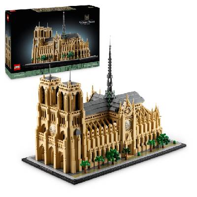 Architecture Notre-Dame de Paris, adult collectible, souvenir from France, gift for women, men, globetrotters and all history enthusiasts, architectural model building 21061