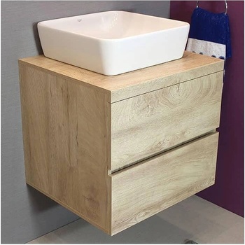 Image 1 of Banya M Шкаф за баня Пагода долен 60 см дъб елегант (pa6001ff4)