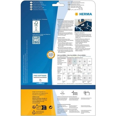 Herma Самозалепващи се етикети, за ръчно надписване, 49 x 10 (1540100112)