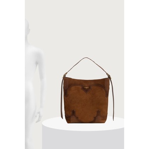 Zadig&Voltaire шопинг чанта дамска от велур JANE (LWBA04368)
