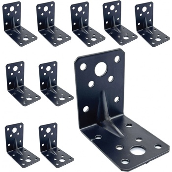 SVX Uholník s prelisom čierny 10ks 60x60x45x2mm