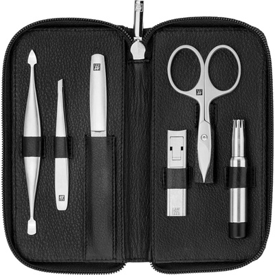 Zwilling BT Premium Twinox Pánska kožená sada na manikúru č.97374 čierna