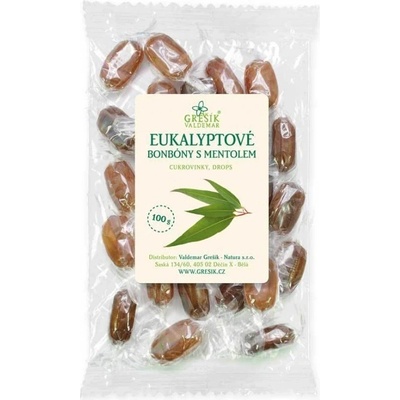 Grešík Cukríky eukalyptové bonbóny s mentolom 100 g