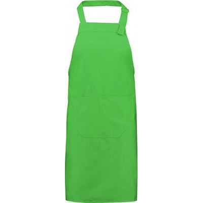 Printwear Bavlněná pracovní zástěra s nastavitelným výstřihem zelená limetka NT5220