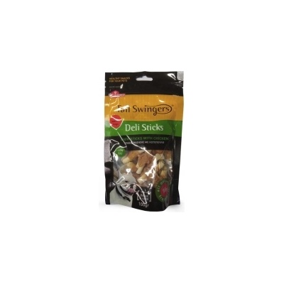 Pet Interest Deli Chewsticks with Chicken - Лакомство за кучета, вкусни пръчици волска кожа увити с пилешко месо, 100 гр